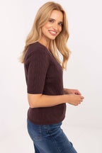  Short sleeve sweater model 217328 Factory Price 