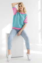  Short sleeve sweater model 178641 PeeKaBoo 